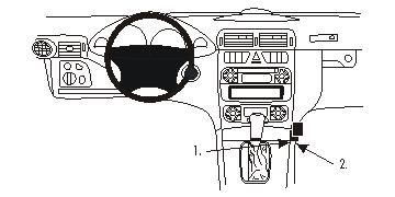 Mercedes Benz C-Klass 00-06, Ukośny, Niski w grupie Car audio / Co pasuje do mojego samochodu / Mercedes / Klasa C / Klasa C 2008-2014 W204 u BRL (240853481)