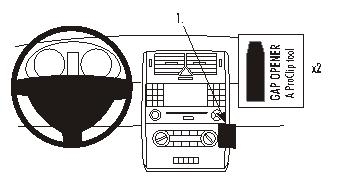 Brodit ProClip, Mercedes Benz A-Class 05-12 w grupie Car audio / Co pasuje do mojego samochodu / Mercedes / Klasa A / Klasa A W169 2004-2012 u BRL (240853507)