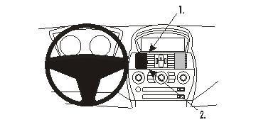 ProClip Uchwyt montażowy BMW 6-serie E63, E64 04-10, Wyśrodkowany w grupie Car audio / Co pasuje do mojego samochodu / BMW / BMW 6 seria / BMW E63 2004-2011 u BRL (240853541)