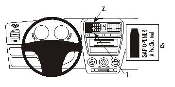 ProClip uchwyt montażowy Kia Picanto 05-09, wyśrodkowany w grupie Car audio / Co pasuje do mojego samochodu / Kia / Picanto / Picanto 2007-2011 u BRL (240853590)