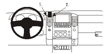 Nissan Navara 06-10, wyśrodkowany w grupie Car audio / Co pasuje do mojego samochodu / Nissan / Navara / Navara 2004-2014 u BRL (240853613)