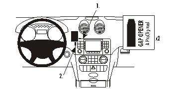 Brodit ProClip, Mercedes Benz M-Class/ML 05-11 w grupie Car audio / Co pasuje do mojego samochodu / Mercedes / ML u BRL (240853622)