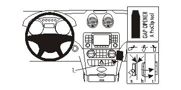Brodit ProClip, Mercedes Benz M-Class/ML 05-11 w grupie Car audio / Co pasuje do mojego samochodu / Mercedes / ML u BRL (240853623)