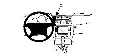 Brodit ProClip, Mercedes Benz CLS-Class 05-10 w grupie Car audio / Co pasuje do mojego samochodu / Mercedes / CLS u BRL (240853624)