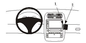 ProClip uchwyt montażowy Chevrolet Corvette 05-07, pod kątem w grupie Car audio / Co pasuje do mojego samochodu / Chevrolet / Corvette u BRL (240853643)