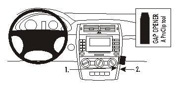 Brodit ProClip, Mercedes Benz B-Class 05-11 w grupie Car audio / Co pasuje do mojego samochodu / Mercedes / Klasa B / Klasa B 2006-2011 u BRL (240853661)