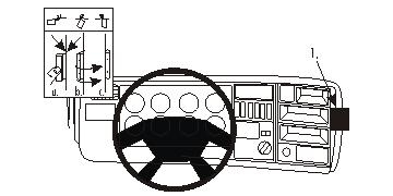 Brodit ProClip, Scania P-series 05-17 w grupie Car audio / Co pasuje do mojego samochodu / Scania / Seria R / R-seria 2004-2016 u BRL (240853673)