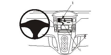 Toyota Yaris 06-11, Wyśrodkowany w grupie Car audio / Co pasuje do mojego samochodu / Toyota / Yaris / Yaris 2006-2011 u BRL (240853741)