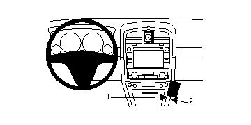 Brodit ProClip, Cadillac SRX 07-09 w grupie Car audio / Co pasuje do mojego samochodu / Cadillac / Cadillac SRX u BRL (240854027)