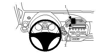 Honda Fit/Honda Jazz 09-14, Na środku w grupie Car audio / Co pasuje do mojego samochodu / Honda / Jazz / Jazz 2009-2015 u BRL (240854319)