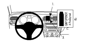 Brodit ProClip, Volkswagen Polo 10-17 w grupie Car audio / Co pasuje do mojego samochodu / Volkswagen / Polo / Polo 2010-2017 u BRL (240854382)