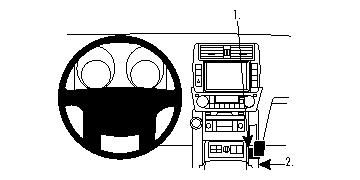 Toyota LandCruiser 10-15, Skośny w grupie Car audio / Co pasuje do mojego samochodu / Toyota / Land Cruiser Prado / Land Cruiser Prado 2009-2023 u BRL (240854444)
