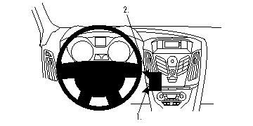 Ford Focus 11-15, wyśrodkowany w grupie Car audio / Co pasuje do mojego samochodu / Ford / Focus / Focus 2011-2018 u BRL (240854619)