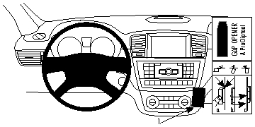 Brodit ProClip, Mercedes Benz GL-Class/GLE-Class/M-Class/ML 12-19 w grupie Car audio / Co pasuje do mojego samochodu / Mercedes / ML u BRL (240854709)