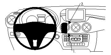 Brodit ProClip, Mercedes Benz B-Class 12-18 w grupie Car audio / Co pasuje do mojego samochodu / Mercedes / Klasa B / Klasa B 2012-2019 u BRL (240854749)