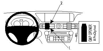 ProClip Uchwyt montażowy Lexus GS Serie 13-15, Wyśrodkowany w grupie Car audio / Co pasuje do mojego samochodu / Lexus / Lexus GS u BRL (240854776)