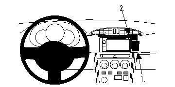 ProClip uchwyt montażowy Subaru BRZ 12-15, kątowy, wysoki w grupie Car audio / Co pasuje do mojego samochodu / Subaru u BRL (240854812)