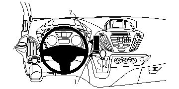 Ford Transit 14-15, wyśrodkowany w grupie Car audio / Co pasuje do mojego samochodu / Ford / Transit / Transit 2014-2019 u BRL (240854857)