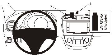 ProClip uchwyt montażowy Mitsubishi Space Star 13-15, wyśrodkowany w grupie Car audio / Co pasuje do mojego samochodu / Mitsubishi / Space Star u BRL (240854871)