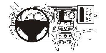 ProClip uchwyt montażowy Dacia Logan/Sandero 13-15, wyśrodkowany w grupie Car audio / Co pasuje do mojego samochodu / Dacia / Sandero / Sandero 2012-2021 u BRL (240854897)