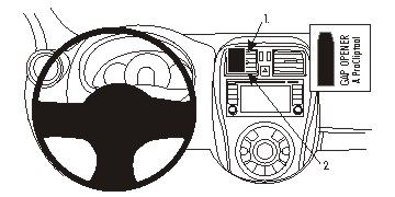 ProClip uchwyt montażowy Nissan Micra 14-15, wyśrodkowany w grupie Car audio / Co pasuje do mojego samochodu / Nissan / Micra / Micra K13 2010-2017 u BRL (240854944)