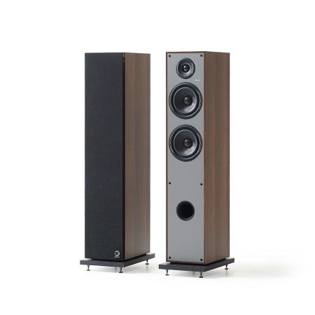 Elipson Horus 11F kolumna podłogowa Walnut/Dark Grey, para w grupie Audio domowe / Głośniki / Kolumny podłogowe u BRL (303ELIHOR11FWNDG)