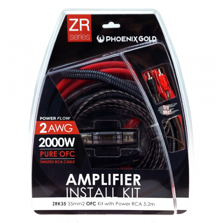 Phoenix Gold ZRK35, 35mm2 100% miedziany zestaw kabli w grupie Car audio / Kable / Zestawy okablowania u BRL (409ZRK35)