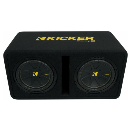 Kicker CompC DCWC102, skrzynia bass-reflex z 2 subwooferami 10-calowymi, 2 Ohm w grupie Car audio / Bas / Pasywny subwoofer u BRL (41050DCWC102)