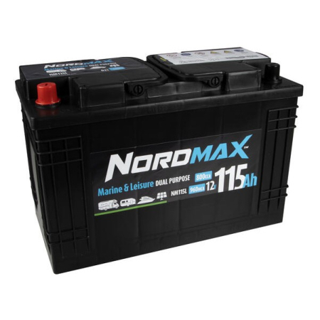 Nordmax NM115L akumulator użytkowy 12V, 115 Ah w grupie Car audio / Akcesoria / Baterie u BRL (414NM115L)