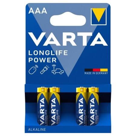Varta Longlife Power AAA, baterie alkaliczne, 4 szt. w grupie Nowości u BRL (418V4903)