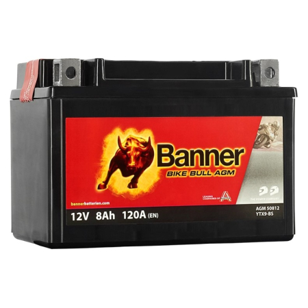 Banner Bike Bull AGM 508 12 / YTX9-BS 12V 8Ah w grupie Car audio / Akcesoria / Baterie u BRL (420MCAGM12V8A)
