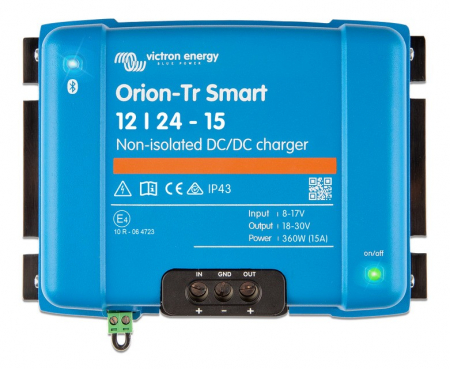 Ładowarka DC-DC Victron Orion-Tr Smart, 12V in 24V out, nieizolowana 15A w grupie Car audio / Akcesoria / Ładowarki do akumulatorów u BRL (421VOTR122415)