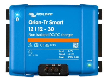 Victron Orion-Tr Smart ładowarka DC-DC, 12V in 12V out, nieizolowana 30A w grupie Car audio / Przyczepa kempingowa / Ładowanie akumulatora u BRL (421VOTRS121230)