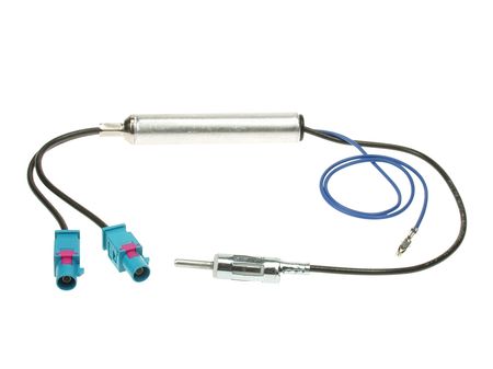 Adapter antenowy Podwójny Fakra VW, Seat, Skoda 2002- w grupie Car audio / Co pasuje do mojego samochodu / Audi / Audi A4 / Audi A4 2004-2008 / Wymiana stereo / Oryginalny podwójny DIN u BRL (700152405)
