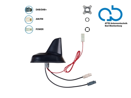 Antena dachowa AM/FM DAB+ Shark 12V zewnętrzna w grupie Car audio / Akcesoria / Anteny u BRL (700153377501)