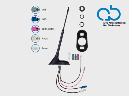 Antena dachowa AM/FM DAB+ GPS DVB-T, aktywna w grupie Car audio / Akcesoria / Anteny u BRL (700153379301)
