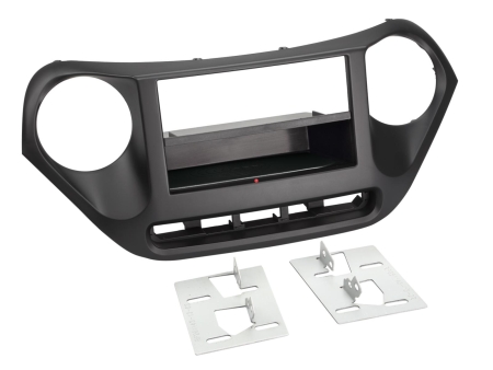 Panel fasadowy 2-DIN Hyundai i10, czarny w grupie Car audio / Co pasuje do mojego samochodu / Hyundai / I10 / I10 2014-2020 u BRL (700241143131)