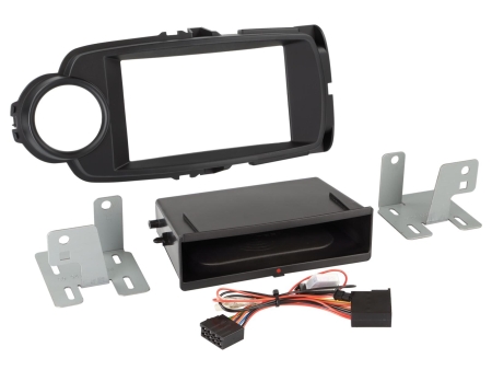 Ramka montażowa 1/2-DIN Toyota Yaris, 09/2014-03/2020 w grupie Car audio / Co pasuje do mojego samochodu / Toyota / Yaris / Yaris 2020-2024 u BRL (700241300252)