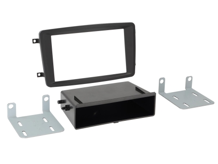 Rama montażowa 1/2-DIN Mercedes, czarna w grupie Car audio / Co pasuje do mojego samochodu / Mercedes / Klasa CLK / CLK-klasa 2002-2010 C209 u BRL (700281190421)