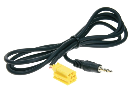 Adapter AUX In Alfa/Fiat Mini-ISO, żółty w grupie Car audio / Co pasuje do mojego samochodu / Alfa Romeo / Alfa Romeo 159 u BRL (70031149008)