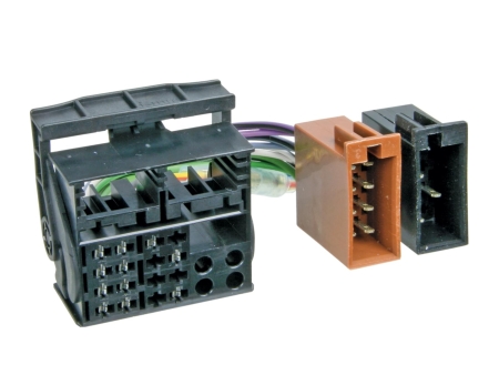 Adapter radiowy Audi/Seat/Skoda/VW ISO>40Pin Quadlock w grupie Car audio / Co pasuje do mojego samochodu / Audi / Audi A4 / Audi A4 2004-2008 / Wymiana stereo / Oryginalny podwójny DIN u BRL (70032132402)