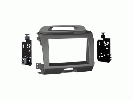 Ramka montażowa 2-DIN Kia Sportage, szara w grupie Car audio / Co pasuje do mojego samochodu / Kia / Sportage / Sportage 2011-2016 u BRL (700381178286)