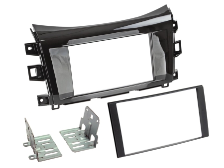 Ramka montażowa 2-DIN Nissan/Renault, piano black w grupie Car audio / Co pasuje do mojego samochodu / Nissan / Navara / Navara 2015- u BRL (700381210221)