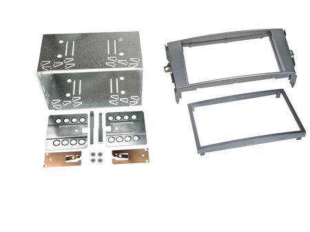 Ramka montażowa 2-DIN zestaw Toyota Auris 2007- Szara w grupie Car audio / Co pasuje do mojego samochodu / Toyota / Verso / Verso 2009-2018 u BRL (700381300131)