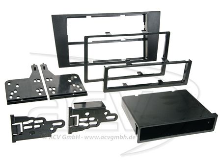 Ramka montażowa 2-din Audi A4 (B5) 99-01 czarna w grupie Car audio / Co pasuje do mojego samochodu / Audi / Audi A4 / Audi A4 2000-2004 / Pakiety specyficzne dla modelu A4 2000-2004 u BRL (70038132021)