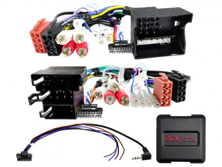 Kabel sterowania z kierownicy Audi ISO/Mini ISO Quadlock Adapter w grupie Car audio / Co pasuje do mojego samochodu / Audi / Audi A4 / Audi A4 2004-2008 / Wymiana stereo / Oryginalny podwójny DIN u BRL (70042XAD00C)