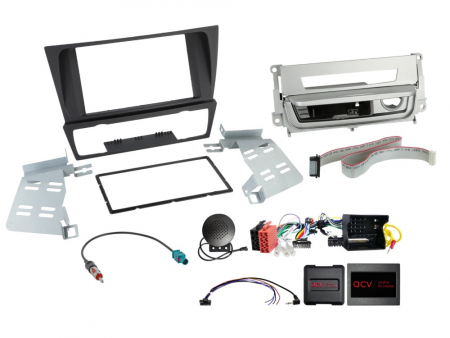 Zestaw instalacyjny ACV 2-DIN BMW serii 3, srebrny w grupie Car audio / Co pasuje do mojego samochodu / BMW / BMW 3 seria / BMW E90/E91/E92/E93 2005-2011 / Wymiana radia BMW E90/E91/E92/E93 2005-2011 u BRL (700621023092)