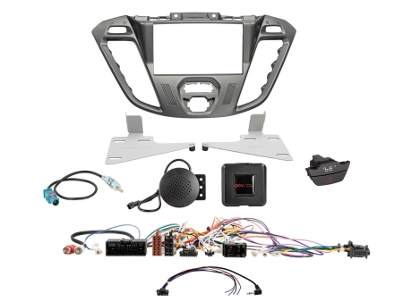 Zestaw 2-DIN Ford Custom 2012-2016, phoenix silver w grupie Car audio / Co pasuje do mojego samochodu / Ford / Transit Custom / Transit Custom 2013-2023 u BRL (700621114267)