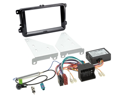 Zestaw instalacyjny ACV 2-DIN Seat/Skoda/VW, czarny w grupie Car audio / Co pasuje do mojego samochodu / Volkswagen / Transporter / Transporter T5.1 2010-2015 / Wymiana radia Transporter T5.1 2010-2015 u BRL (7006213203004)