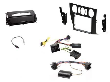 Zestaw instalacyjny BMW 3-Serie E90 06-14, ręczna klimatyzacja, matowa czerń w grupie Car audio / Co pasuje do mojego samochodu / BMW / BMW 3 seria / BMW E90/E91/E92/E93 2005-2011 / Wymiana radia BMW E90/E91/E92/E93 2005-2011 u BRL (701CTKBM17)